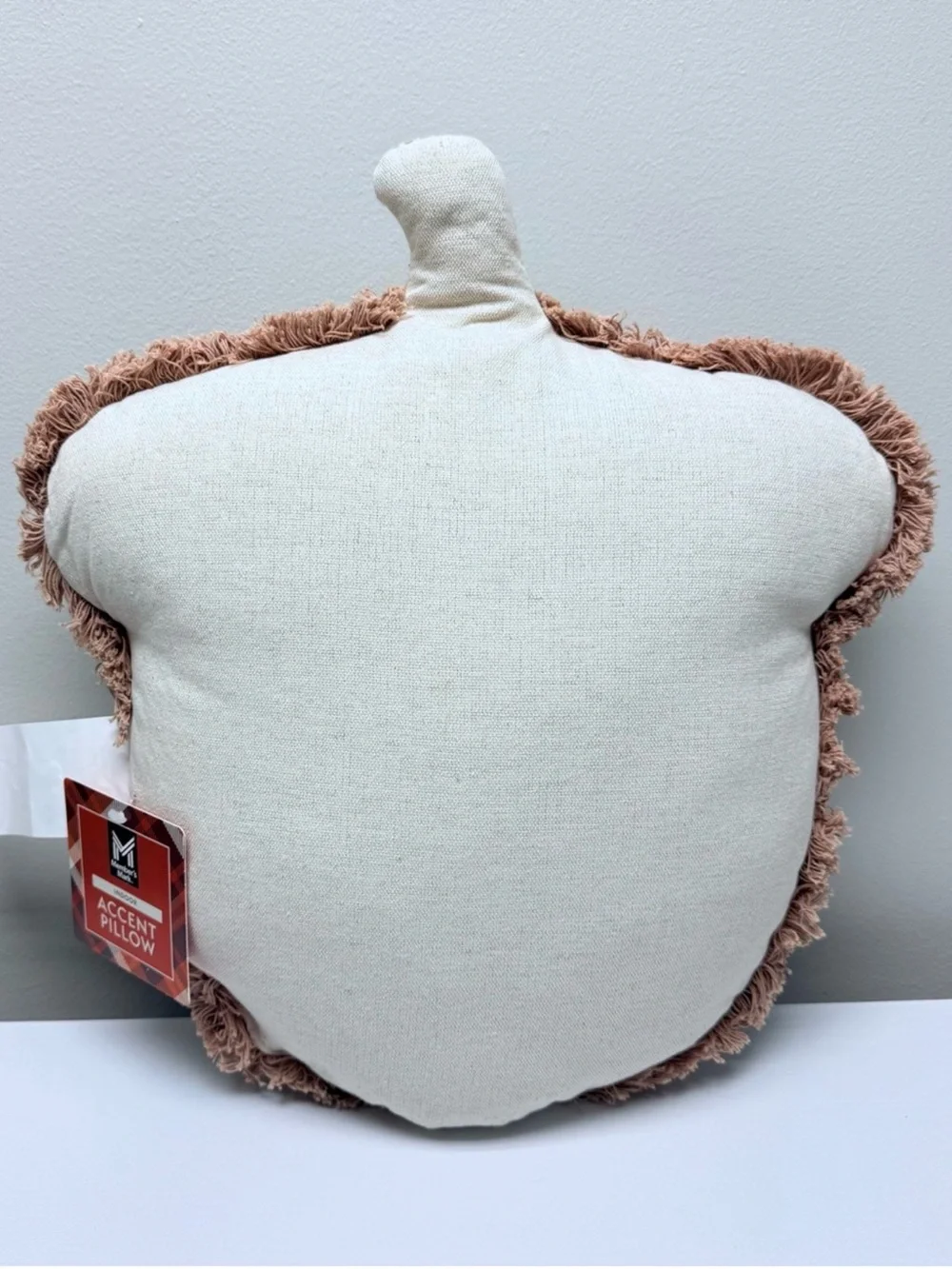 Member's Mark Harvest Acorn Shaped Accent Pillow, Beige/Tan, New!